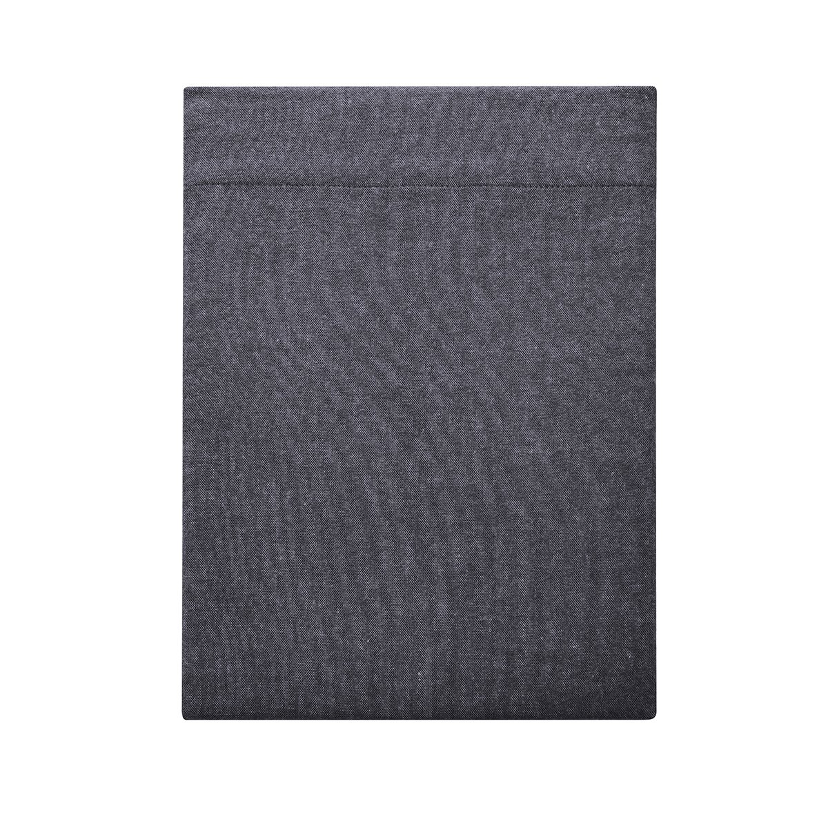 Drap plat uni en flanelle de coton, FRISSON gris anthracite, ESSIX