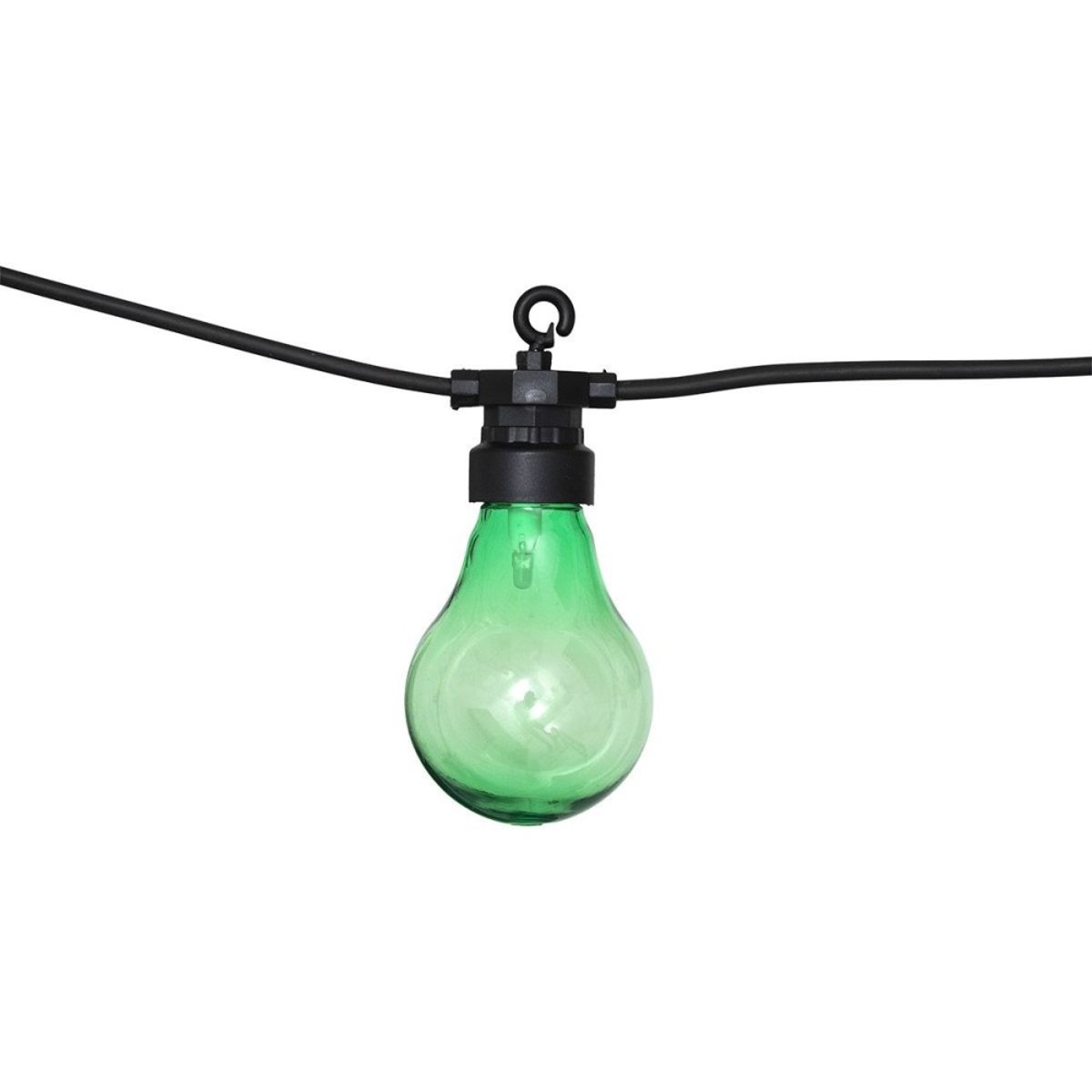 Guirlande extérieur LED solaire 10 ampoules couleur 5m bleu, ATMOSPHERA