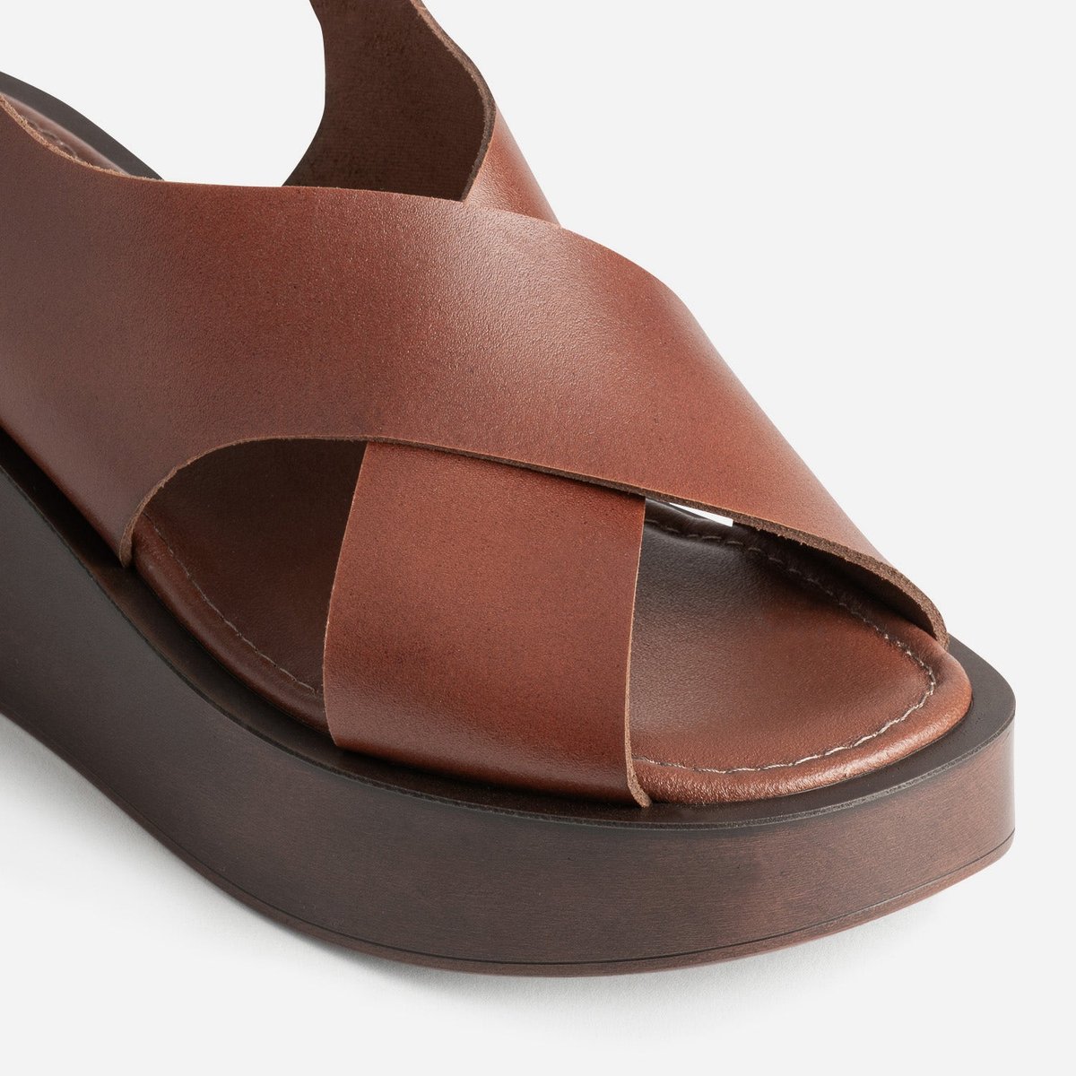 Sandale À Talon en cuir TALI camel, TEXTO