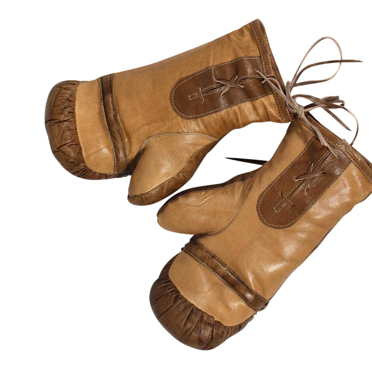 Paire en cuir marron, MADE IN MEUBLES