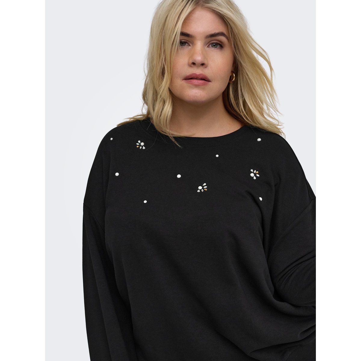 Sweat-Shirt black 1, ONLY CARMAKOMA