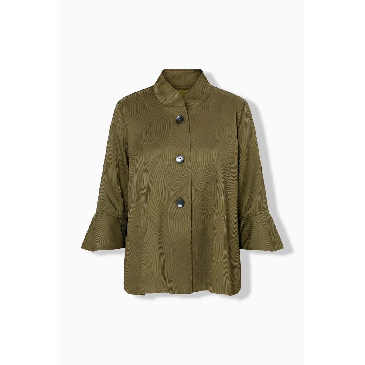 Veste motif vagues kaki foncé, ULLA POPKEN