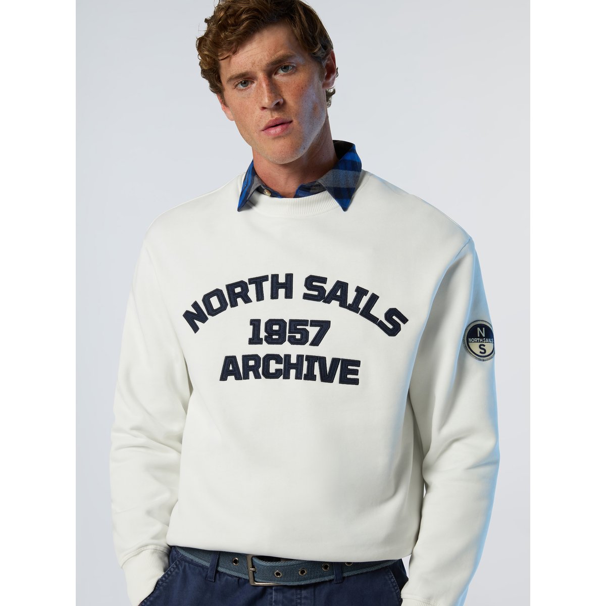 Sweat-shirt style archive crème, NORTH SAILS
