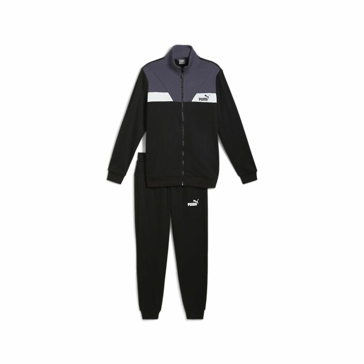 Ensemble de jogging petit logo en molleton noir, PUMA