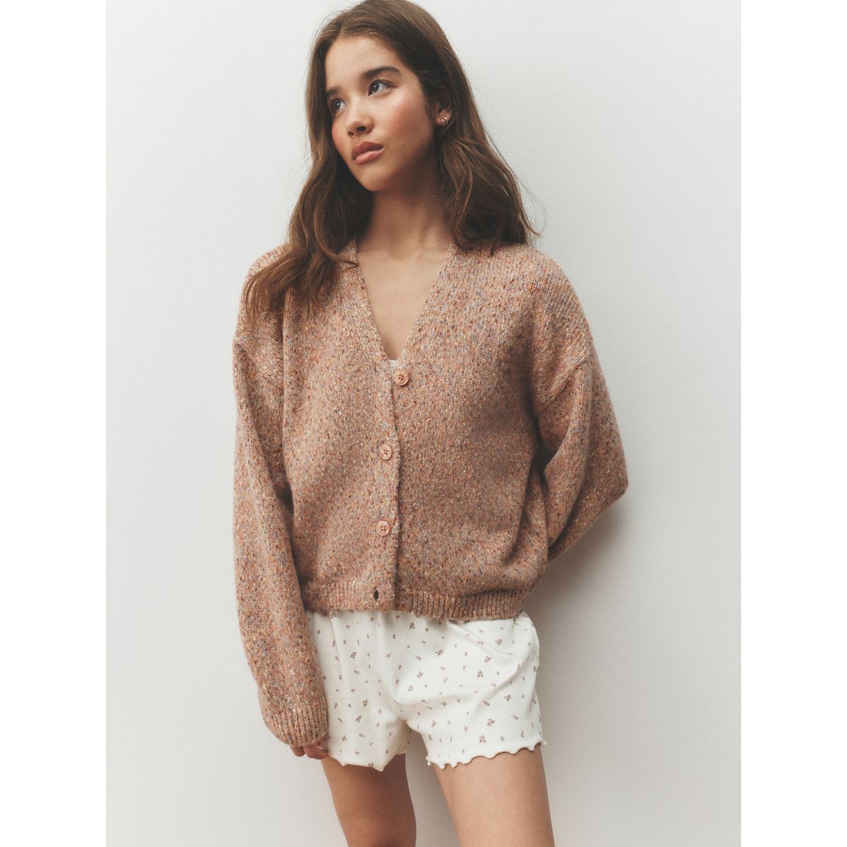 Cardigan moucheté rose, NEXT