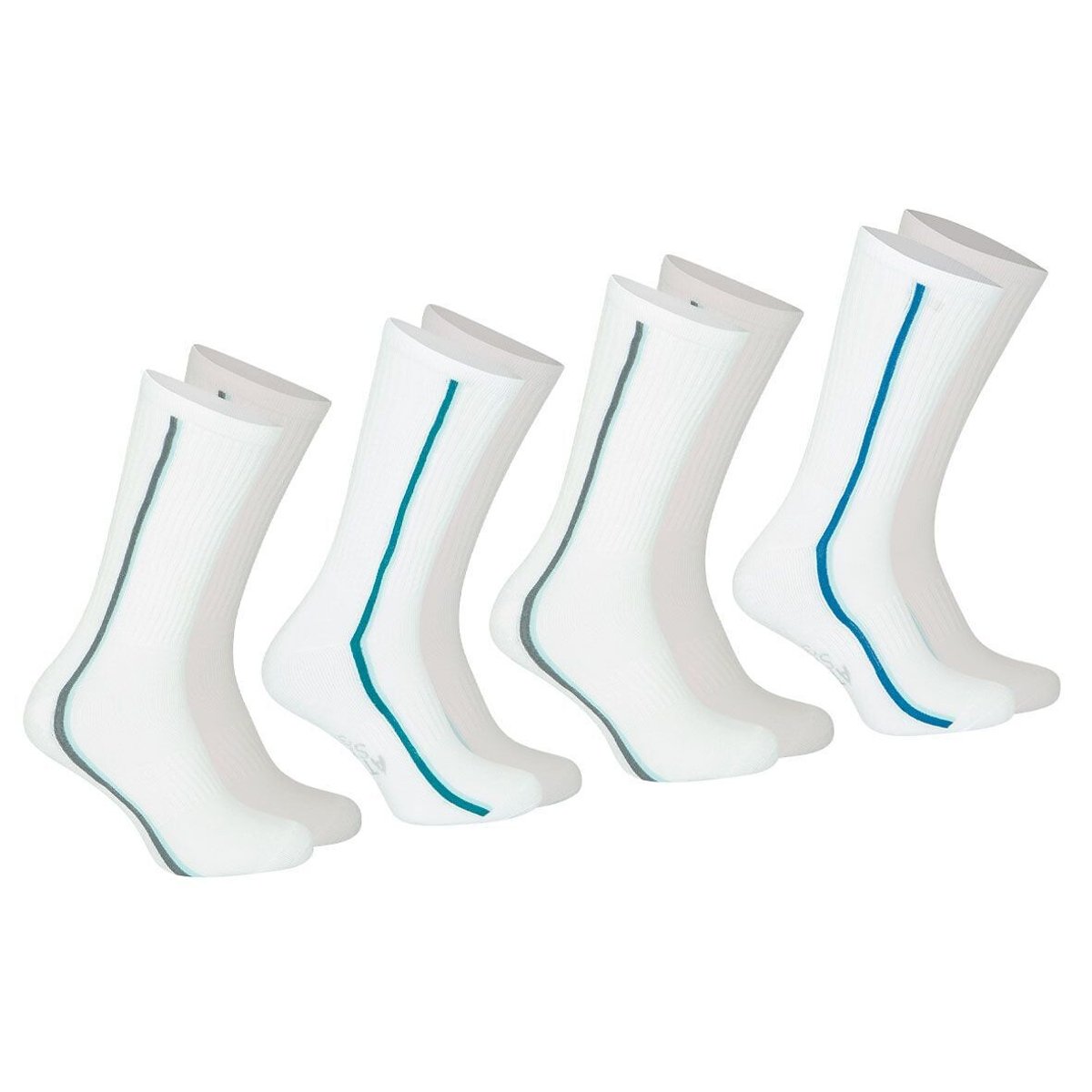 Lot de 4 chaussettes, Odor control blanc, ATHENA