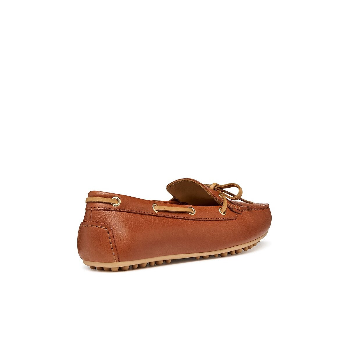 Kalistena Leather Boat Loafers brick red, GEOX