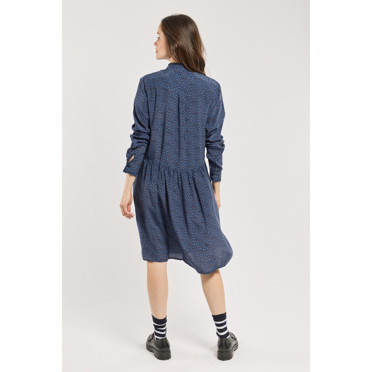 Robe imprimé en cupro imprimé léo, ARMOR-LUX