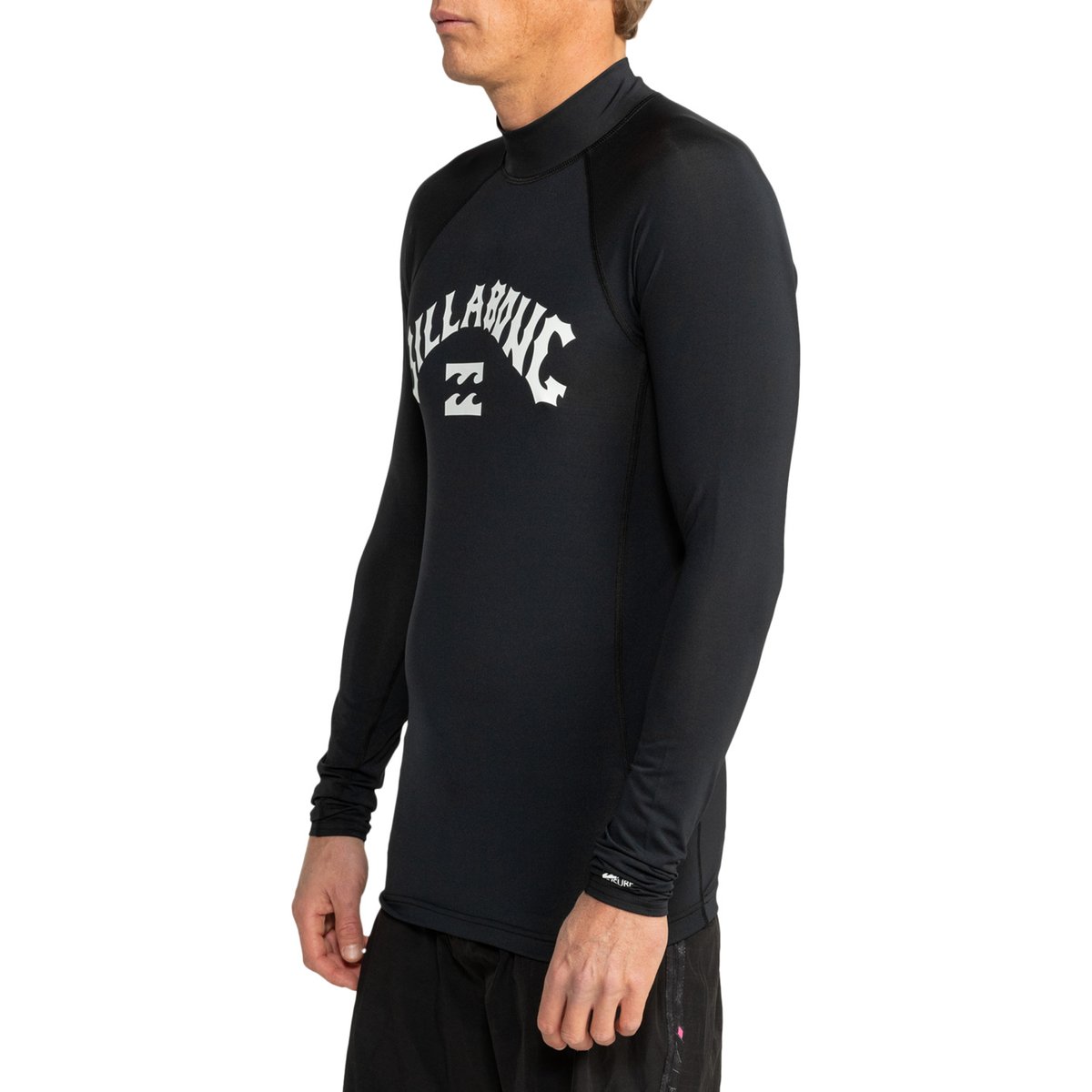 T-shirt de surf à manches longues UPF50 LOGO SURF noir black, BILLABONG