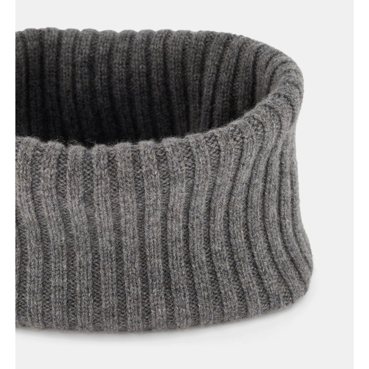 Col bixente maille côtelée gris, GALERIES LAFAYETTE