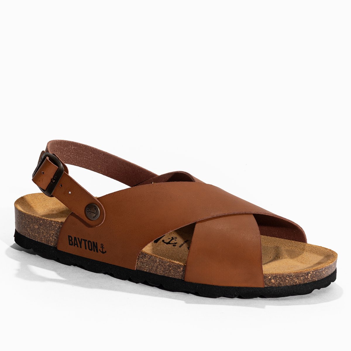 Sandales s TWEED marron, BAYTON