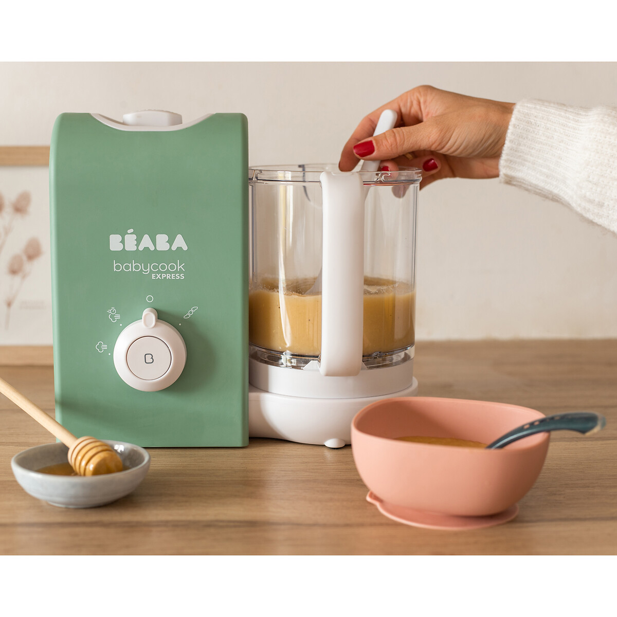 Robot bébé cuiseur babycook express vert sauge, BEABA