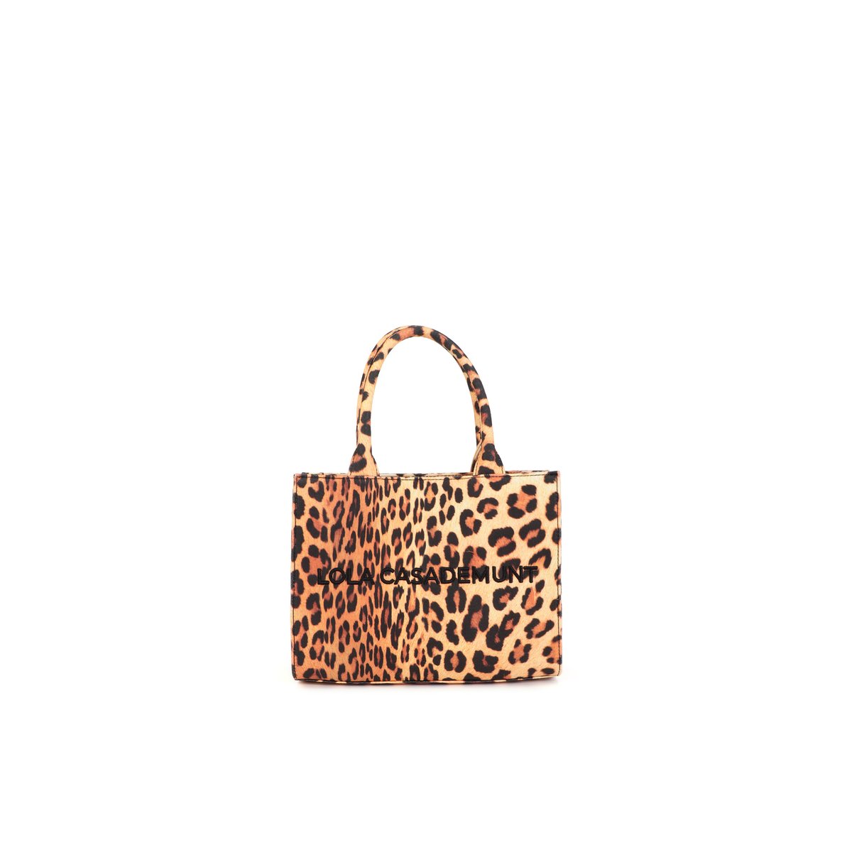 Sac à main imprimé léopard avec bandoulière marron, LOLA CASADEMUNT