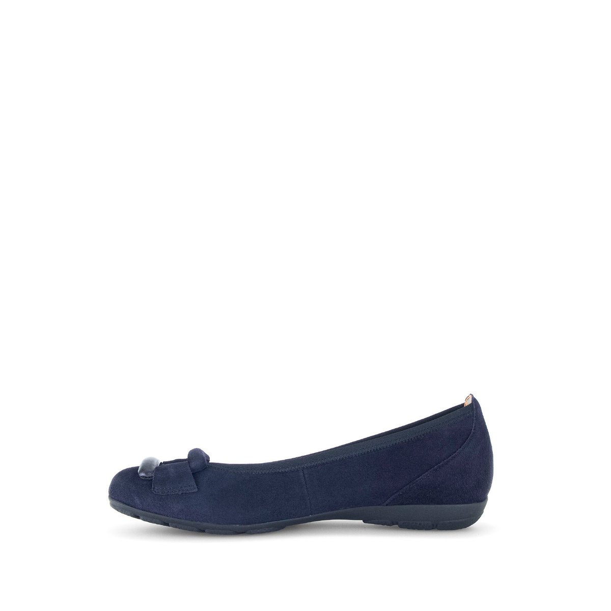 Ballerines en cuir à talon décroché marine, GABOR