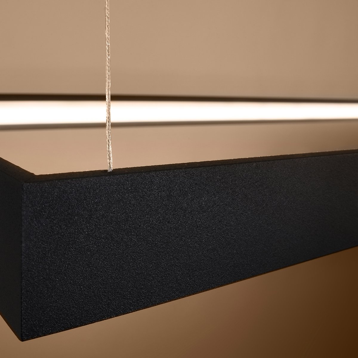 Lustre Aluminium Noir LED 1 Tuula noir, EDEN
