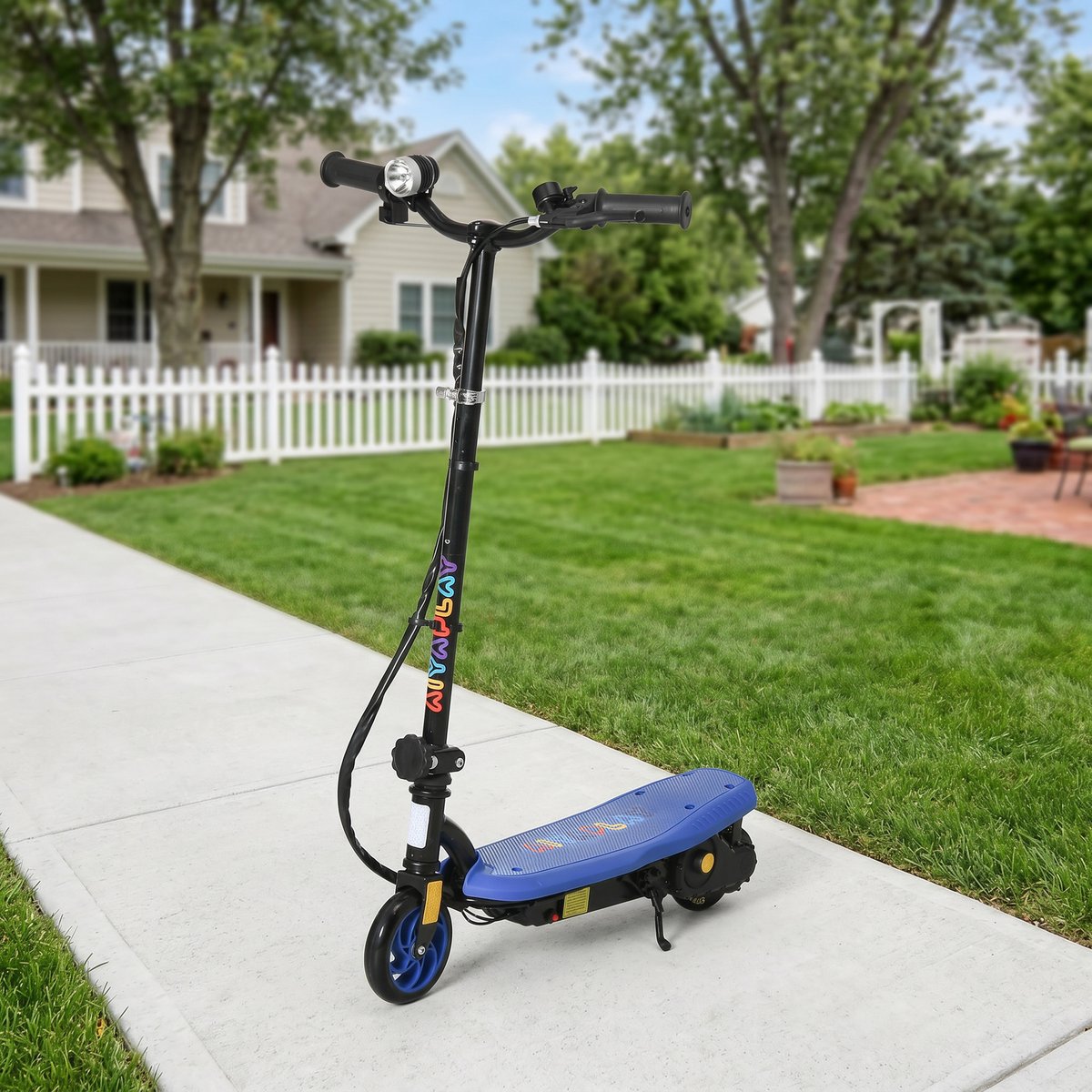 Trottinette électrique pour enfants Métal bleu, HOMCOM