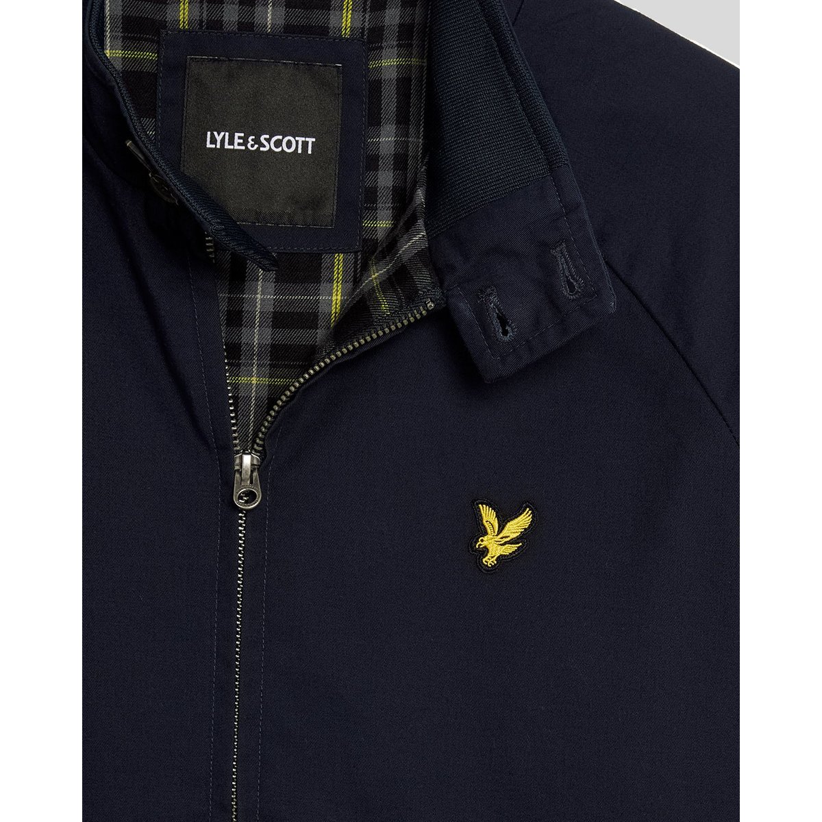 Veste col montant en coton bleu foncé marine, LYLE & SCOTT