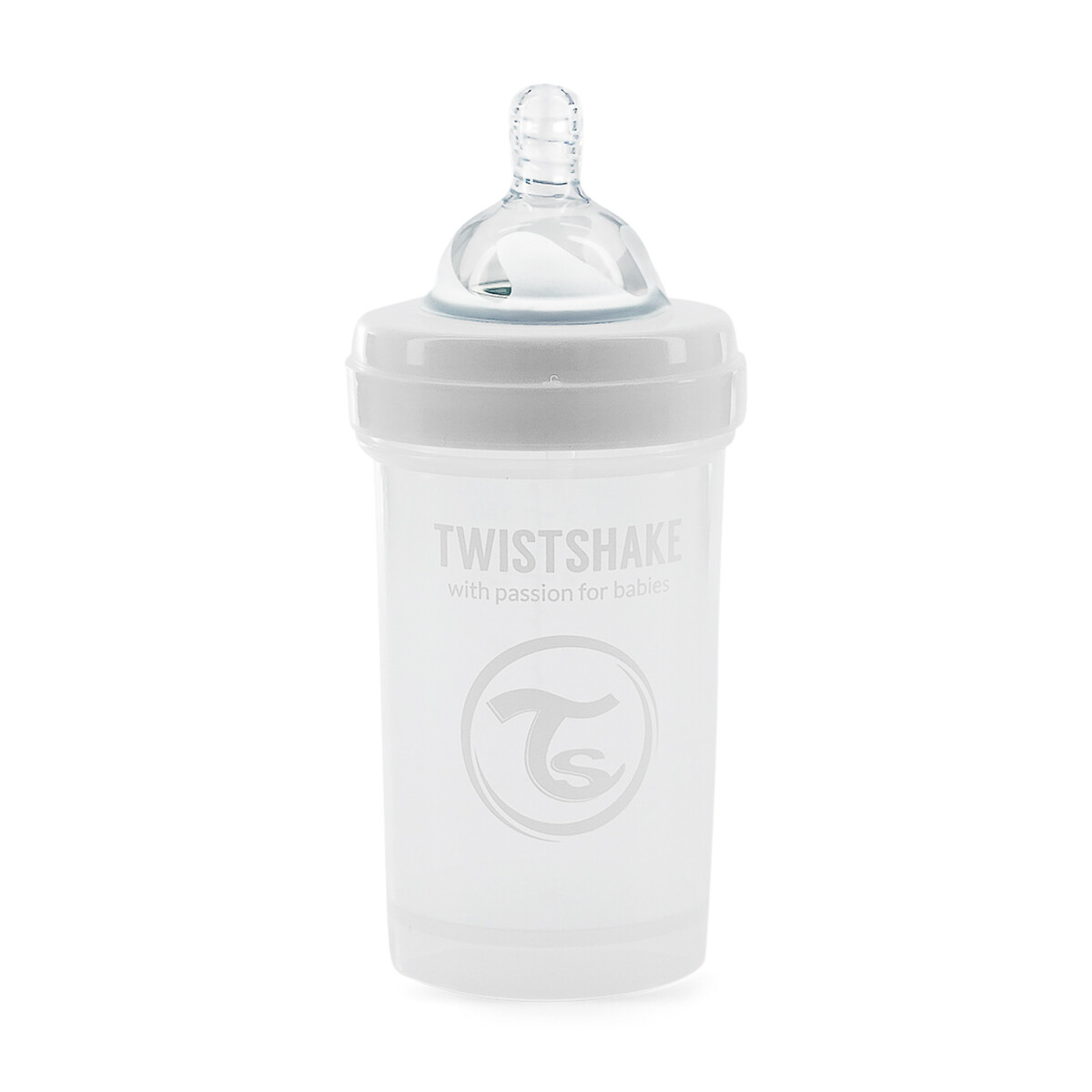 Biberão Anticólicas Twistshake 180ml, em lotes de 3 branco, TWISTSHAKE