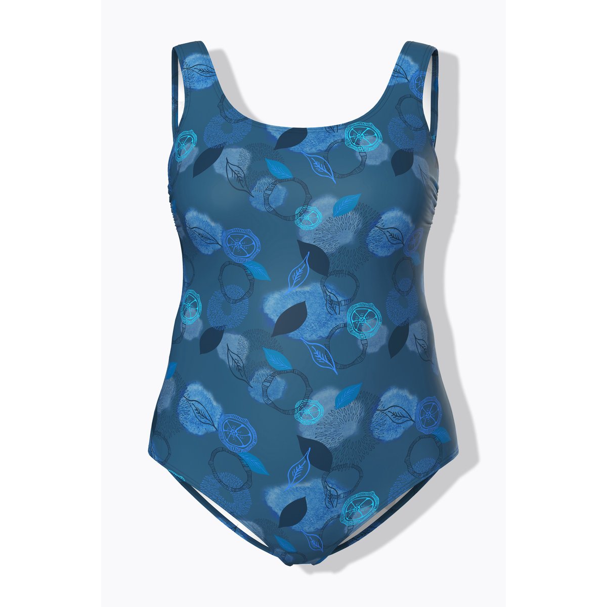 Maillot de bain sans bonnets souples. bleu, ULLA POPKEN