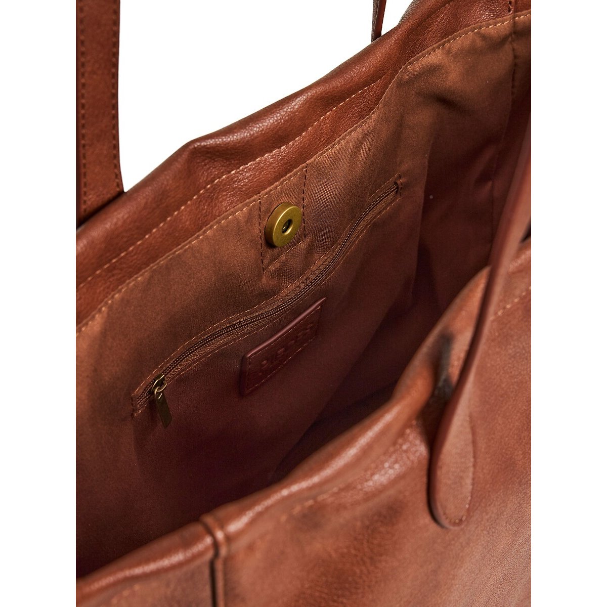 Sac shopper, Annika cognac, PIECES