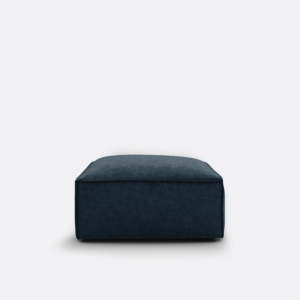 Pufe modulável em veludo texturizado, Seven azul-prússia, LA REDOUTE INTERIEURS