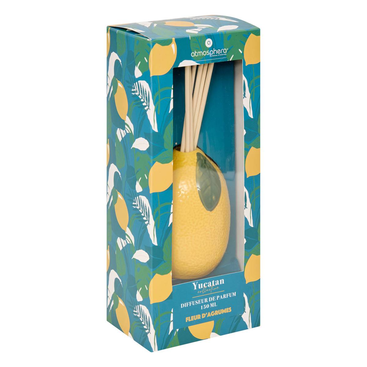 Diffuseur de parfum YUCATAN jaune, ATMOSPHERA