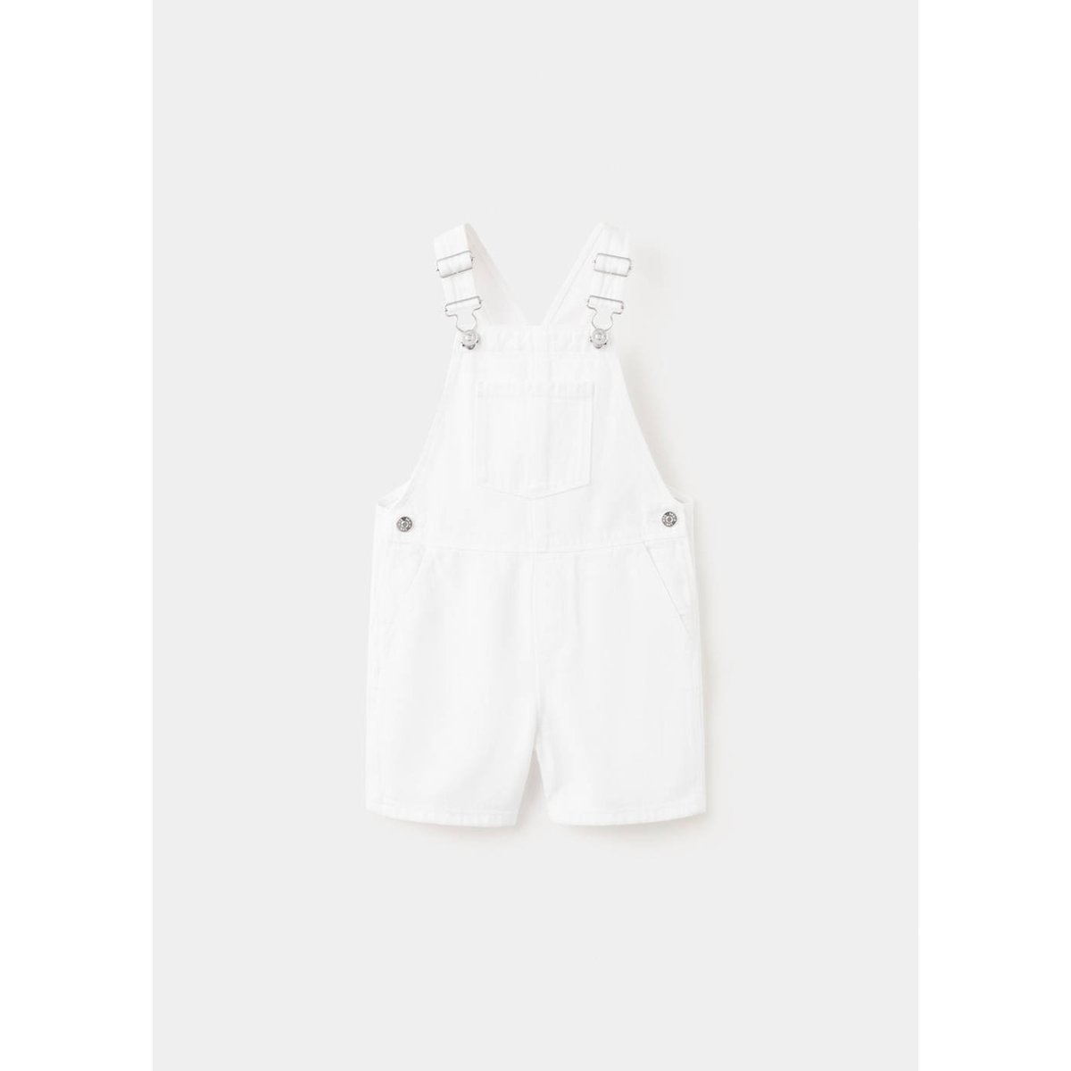 Salopette en jean avec poches blanc, MANGO BABY