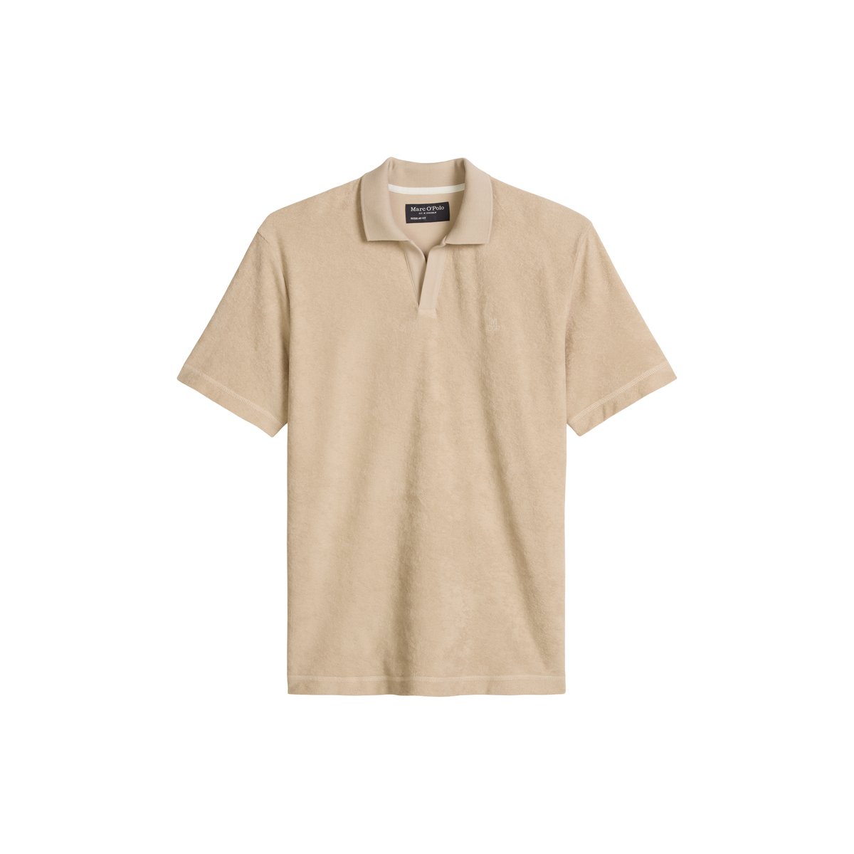 Polo Towel.-Jersey regular en jersey-éponge doux beige, MARC O'POLO