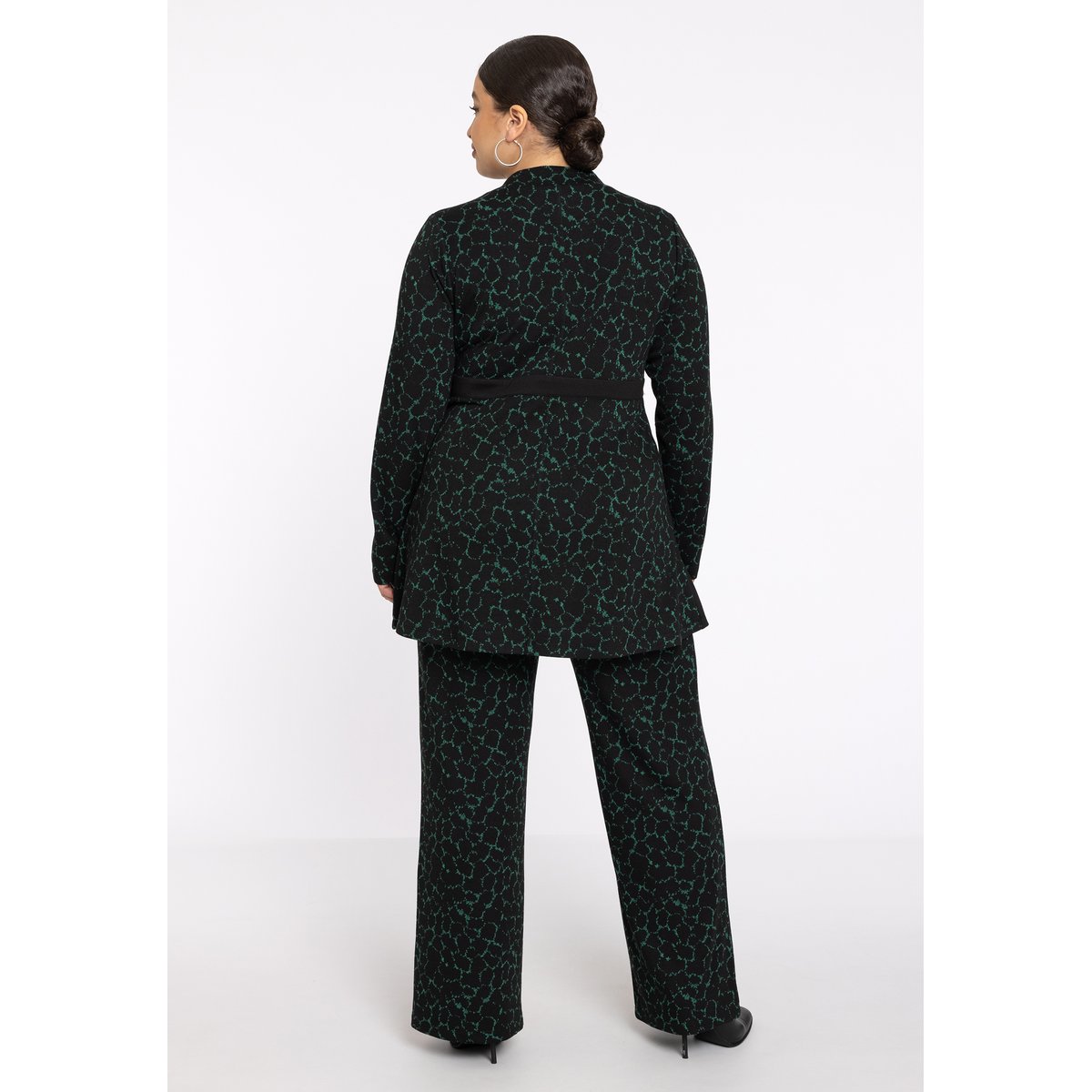 Pantalon avec une ceinture élastique vert, YOEK
