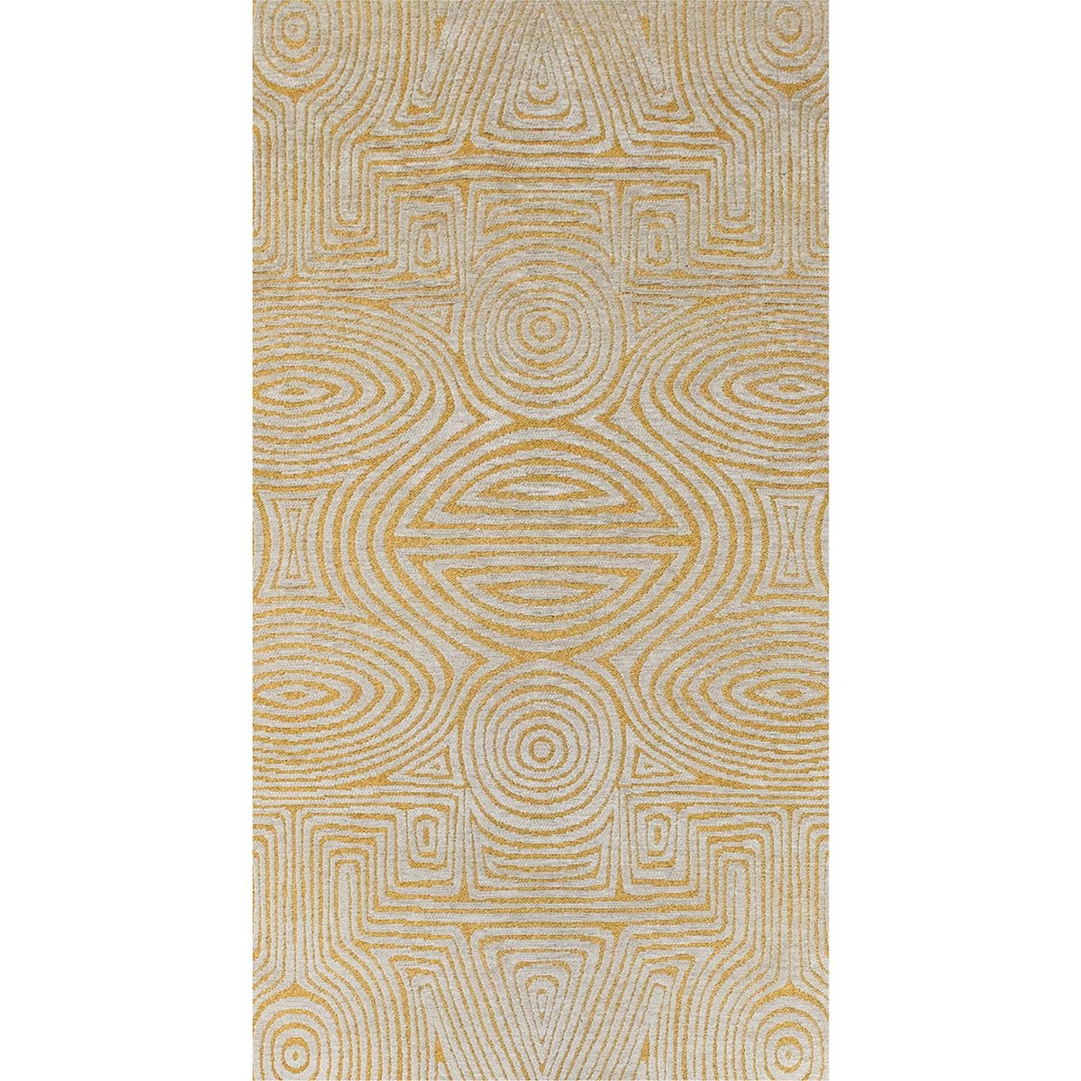Tapis d'intérieur et extérieur, TABASCO doré sable et beige clair, RECOLLECTION