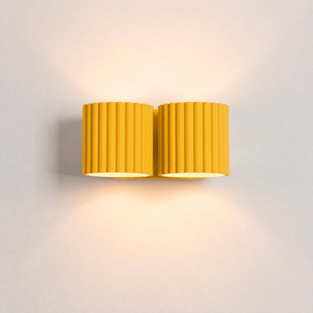 Applique murale Aluminium Jaune G9 2 Aura jaune, EDEN
