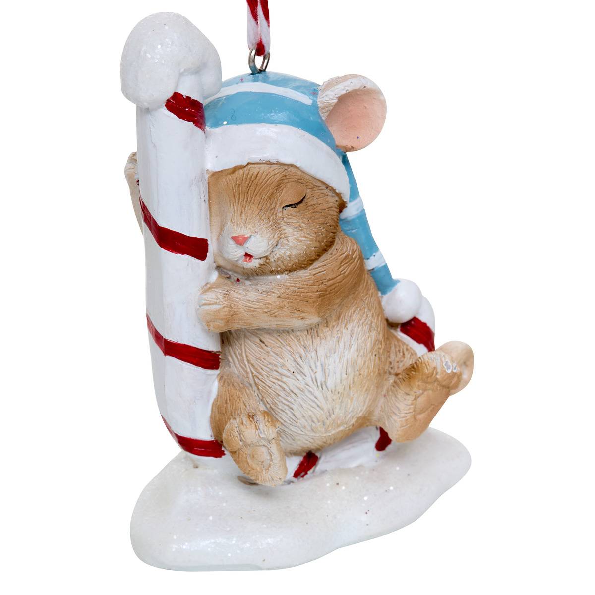 Suspension de sapin souris pâtissière en résine 9 cm modèle b, FEERIC LIGHTS & CHRISTMAS