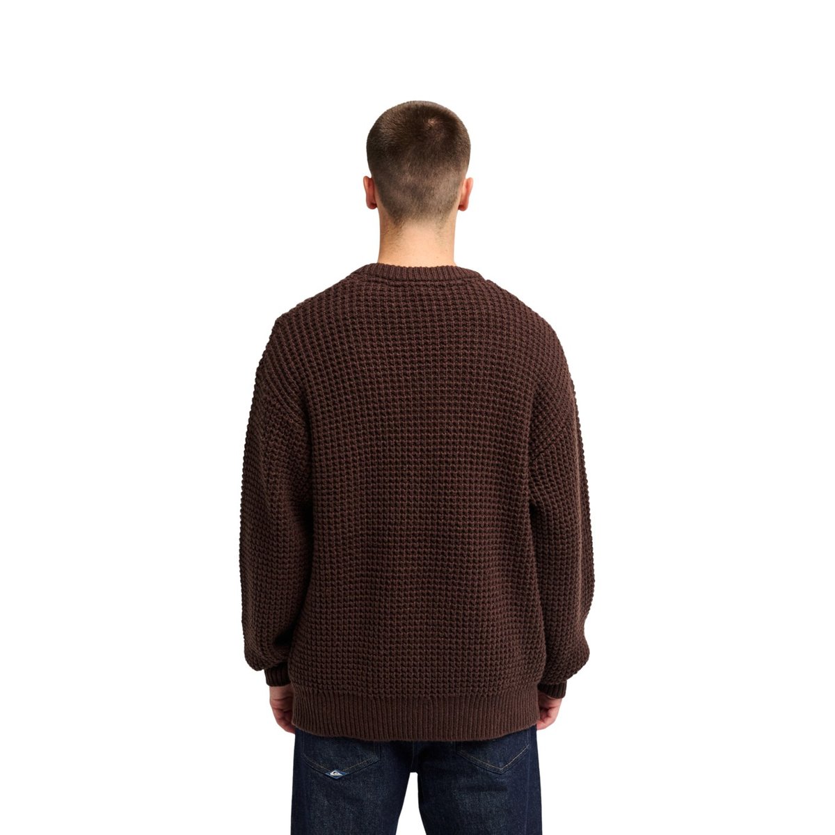 Pull MORRIS WAFFLE marron java, QUIKSILVER