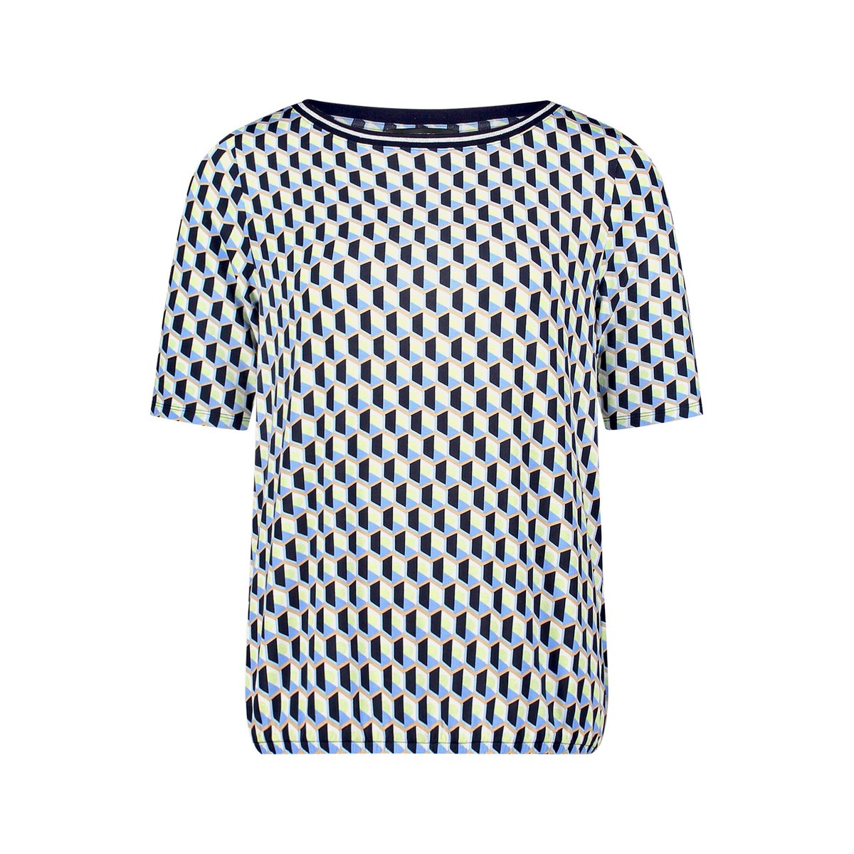 Haut casual à élastique bleu/vert, BETTY BARCLAY