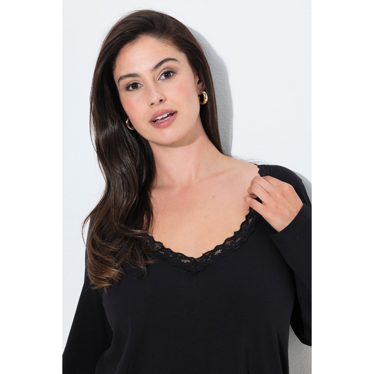 T-shirt manches longues noir, ULLA POPKEN