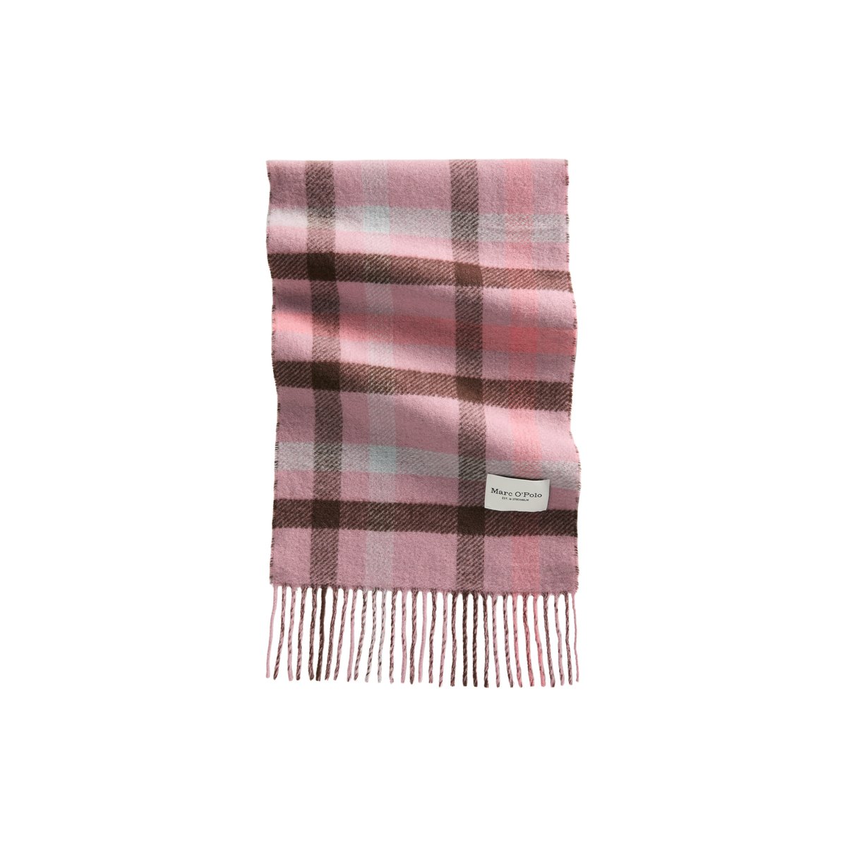 Écharpe en laine double face en laine vierge douce rose, MARC O'POLO