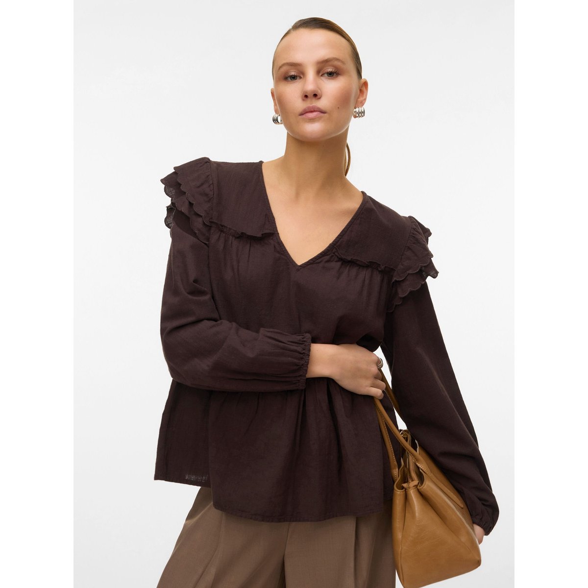Top marron - chocolate torte 1, VERO MODA