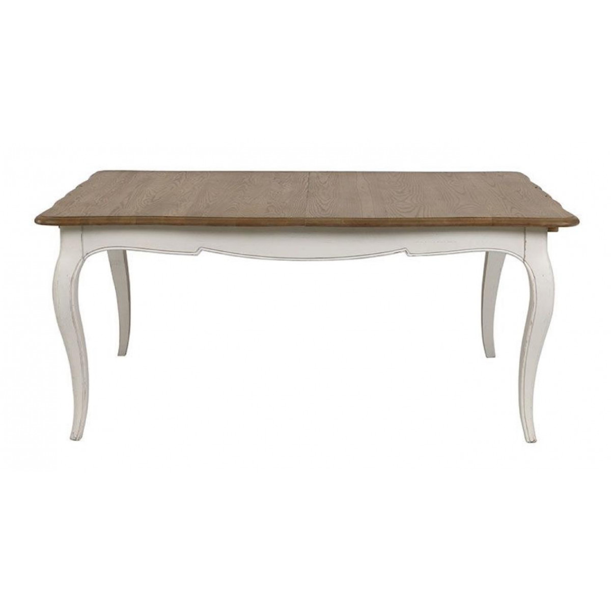 Table rectangulaire extensible - MANOIR blanc, INTERIOR'S
