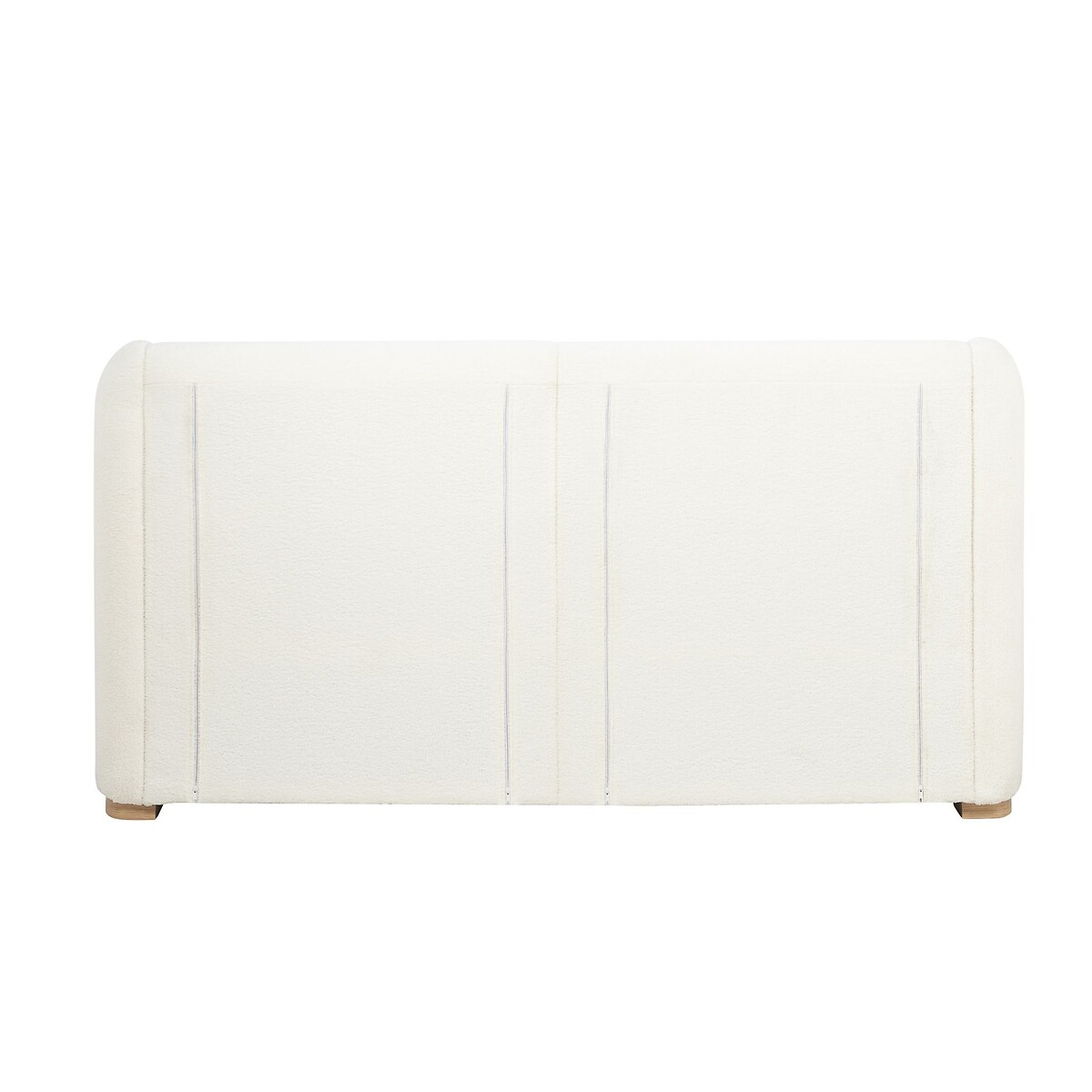 Elysian Boucle Bed with Overesized Headboard white, SO'HOME