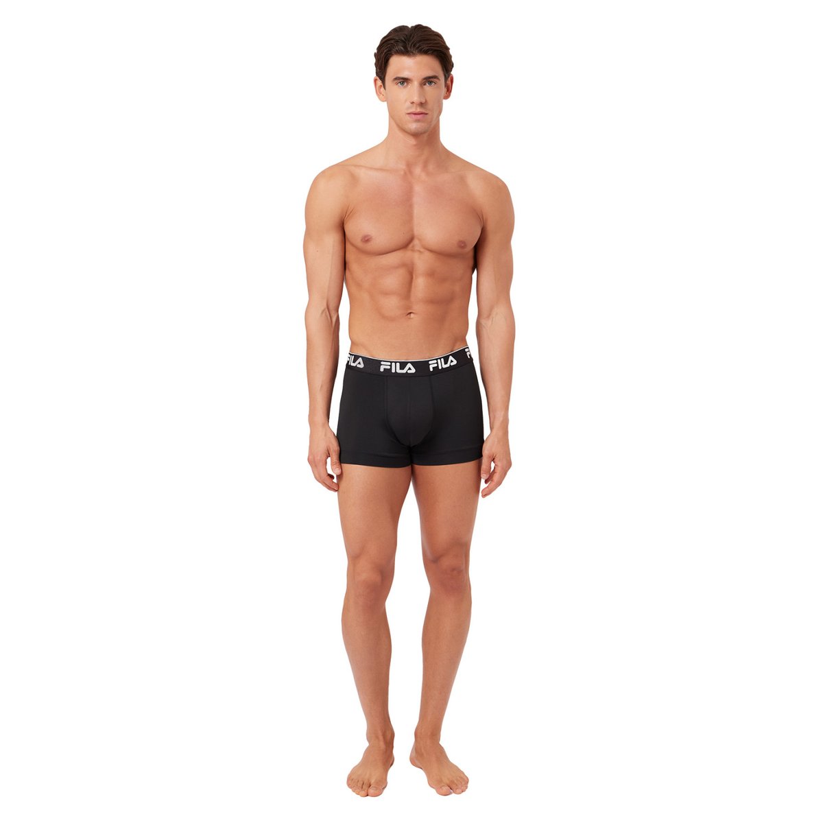Lot De 4 Boxers Microfibre noir/blanc, FILA