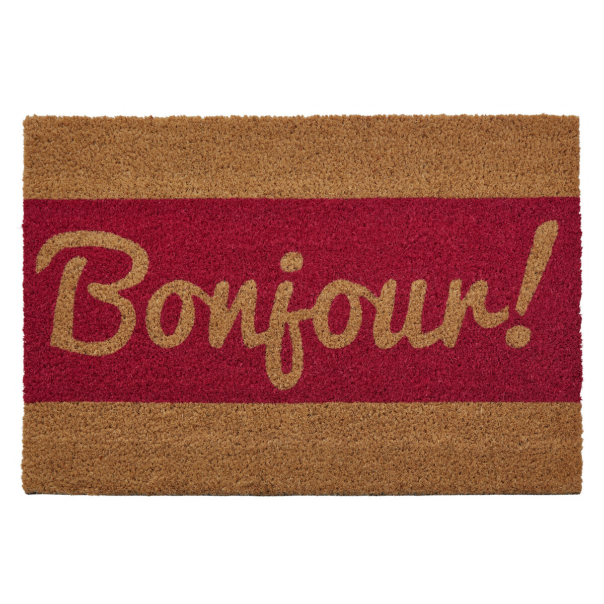Bonjour Coir Doormat red, SO'HOME