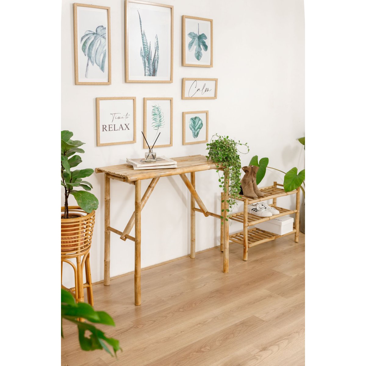 Console, bois de bambou, PATTANI coloris naturel, NORDLYS