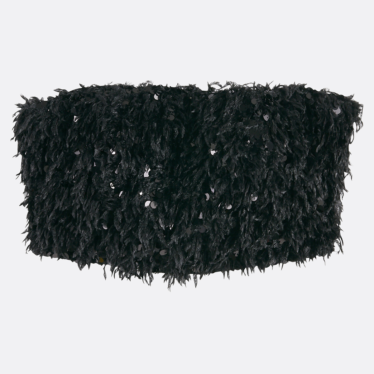 Sequin/Feather Bandeau Top black, LA REDOUTE COLLECTIONS