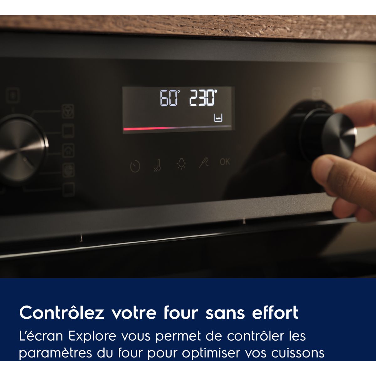 Four encastrable EOD6P46X Pyrolyse Chaleur tournante et Vapeur SteamBake 72L inox anti-traces, ELECTROLUX