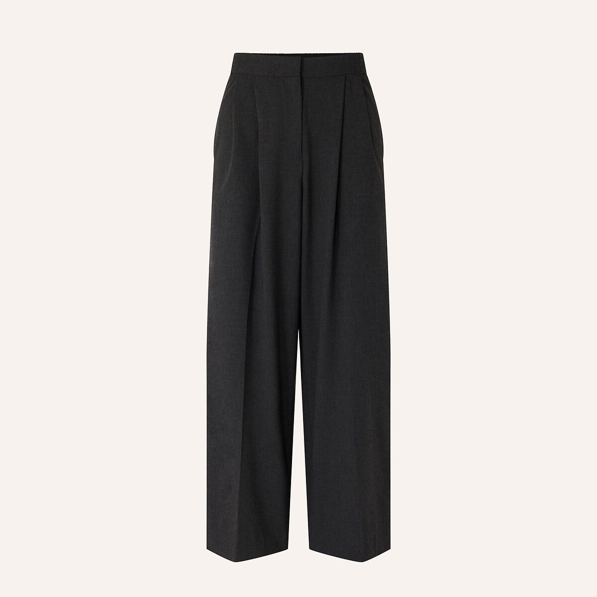 Hojiki Straight Trousers grey, SESSUN
