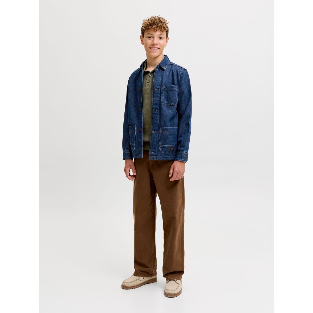 Chemise En Denim blue denim, JACK & JONES JUNIOR