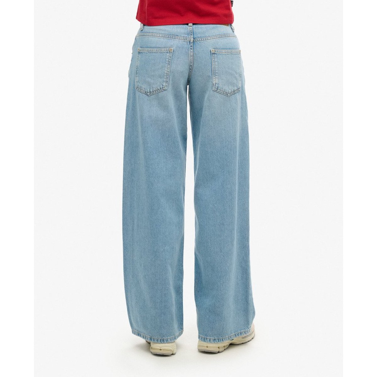 Jean Baggy Cult taille mi-haute bleu clair délavé vintage, SUPERDRY
