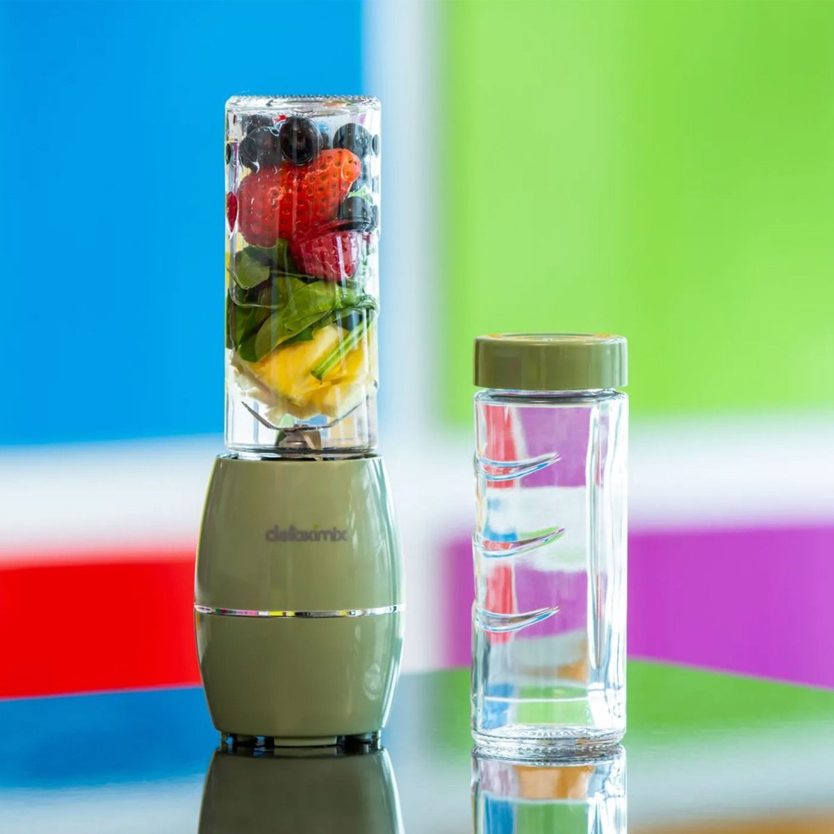 Mini Blender Neo Vert Amande vert, DETOXIMIX