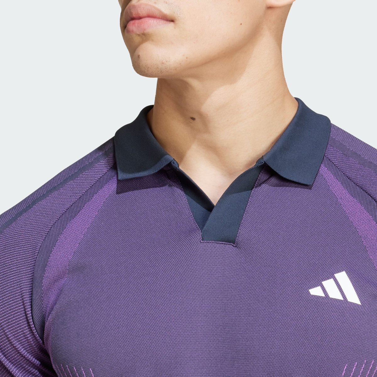 Polo de tennis sans coutures Pro AEROREADY FreeLift aurora ink / preloved purple, adidas Performance