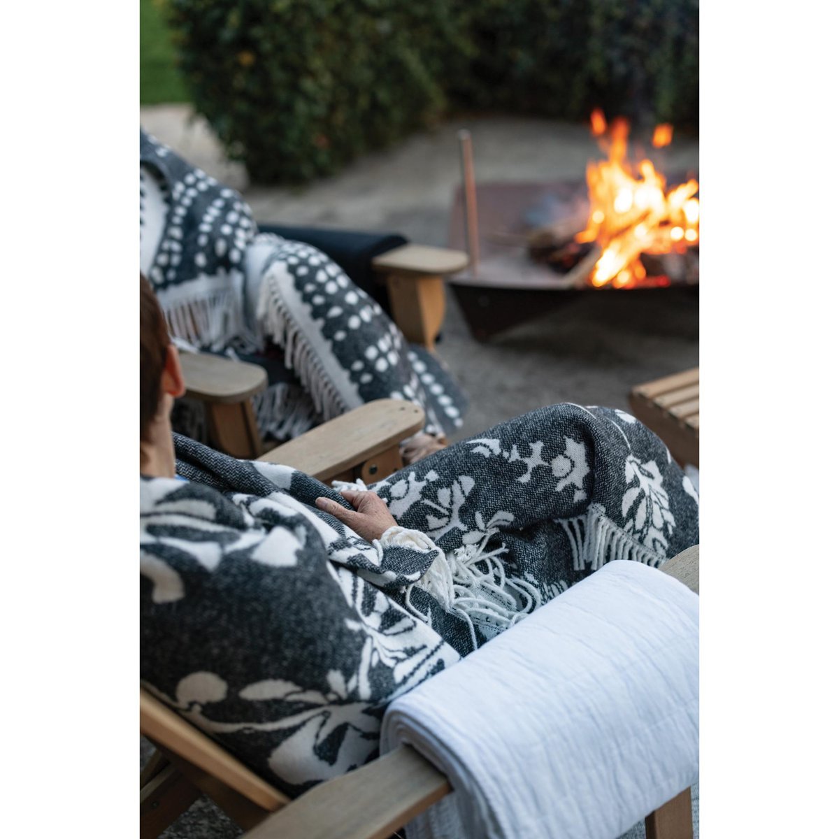 Plaid recyclé Gini carbone, VIVARAISE